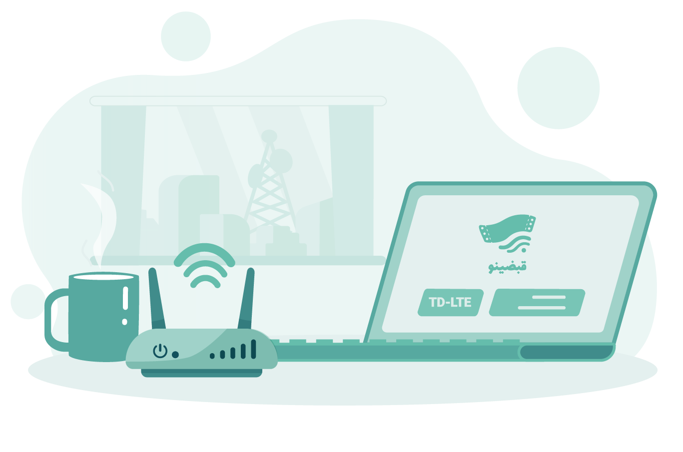 خدمت خرید بسته TD LTE ایرانسل در قبضینو